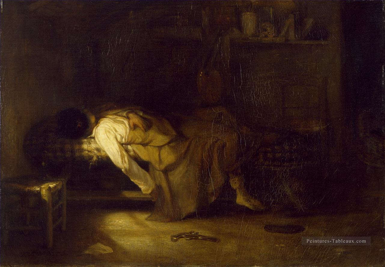Le suicide Alexandre Gabriel Decamps orientaliste Peintures à l'huile